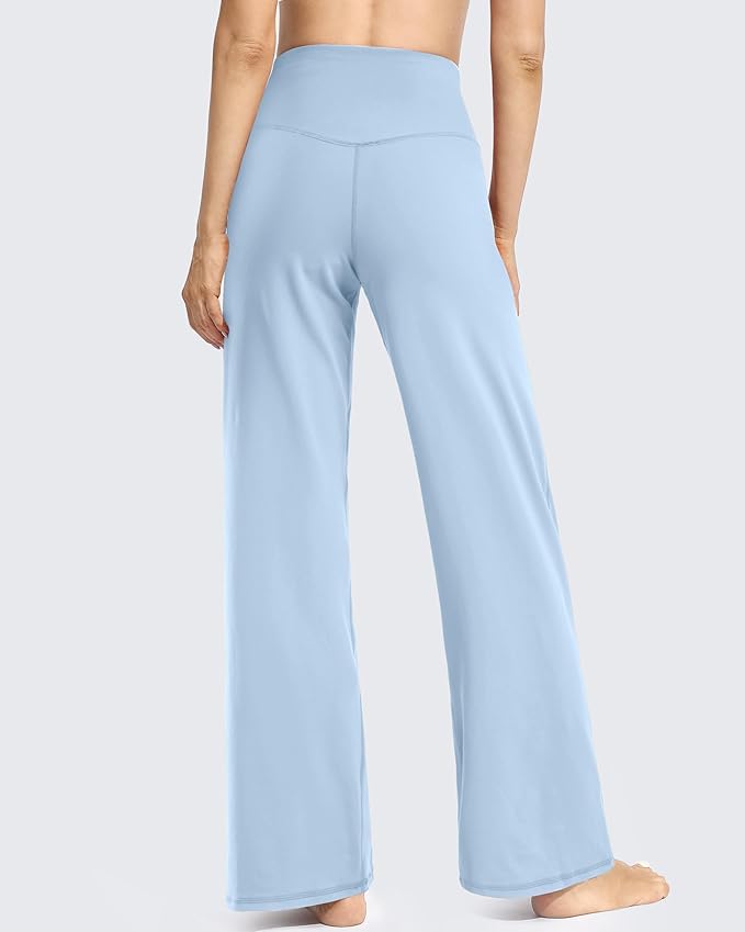 Promover Wide Leg Pants Woman Yoga Pants with Pockets Stretch Loose Casual Lounge Sweatpants Petite/Regular/Tall