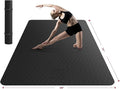 HAPBEAR Extra Large Yoga Mat - 72"x48"/78"x54", 1/4" & 1/3" Thick, Non-Slip, Durable, Eco-Friendly, Wide Exercise Mat for Home Workouts, Yoga, Pilates, Stretching, Meditation (Barefoot Exercise)