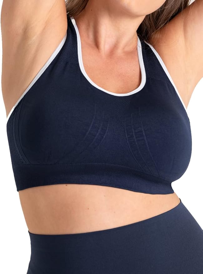 SHAPERMINT Sports Bras for Women - Workout Bras for Women, Plus Size Sports Bra, Workout Tops for Women High Support
