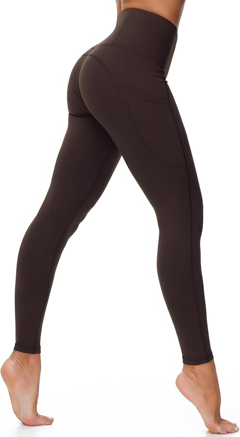 Dragon Fit High Waist Yoga Leggings with 3 Pockets,Tummy Control Workout Running 4 Way Stretch Yoga Pants