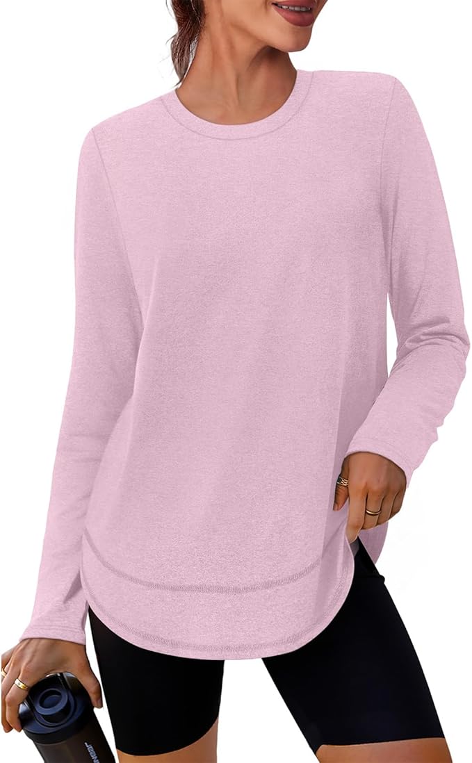 XIEERDUO Women's Workout Tops Long Sleeve Quick Dry Shirts for Hiking Running S-3XL