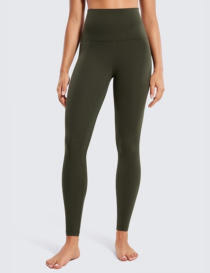 CRZ YOGA Butterluxe Super High Waist Leggings 28" - Full Length Buttery Soft Womens Yoga Pants Over Belly