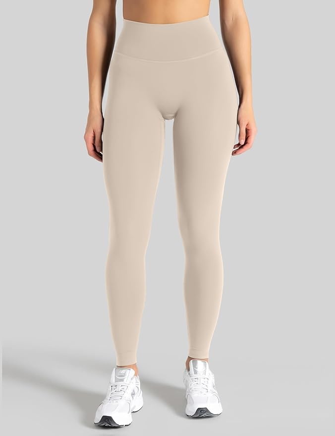 Unthewe Naked-Feel No Front Seam Leggings for Women - High Waisted Buttery Soft Workout Yoga Pants 25"