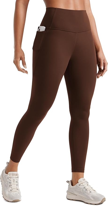 CRZ YOGA Butterluxe Workout Leggings Pockets 25'' - High Waisted Gym Womens Yoga Pants Buttery Soft