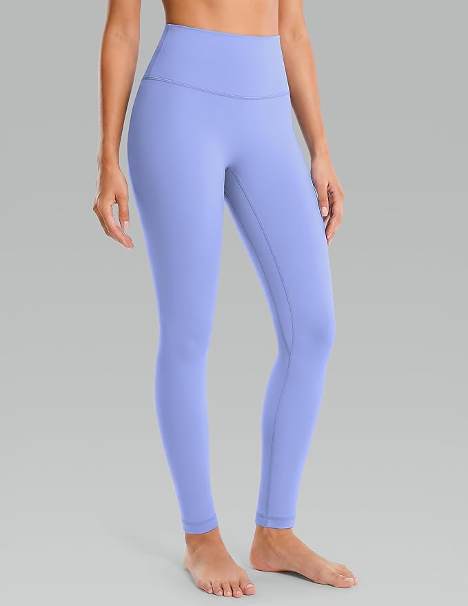 Colorfulkoala Dreamlux No Front Seam Leggings for Women 25"/28" Inseam, High Waisted Buttery Soft Yoga Pants
