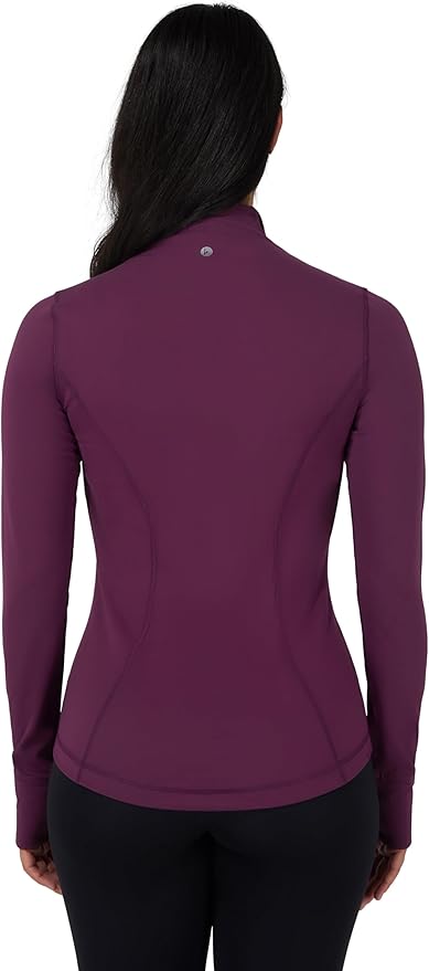 90 Degree By Reflex Full Zip Running Track Jacket Lightweight Athletic Slim Fit Jacket with Thumbholes
