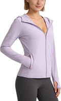 Women's UPF 50+ Sun Protection Hoodie Jacket with Pockets Lightweight Zip Up Sun Cover Up Shirt Athletic Jacket