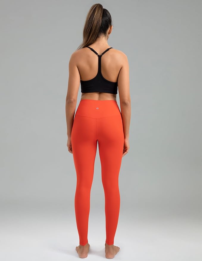 Colorfulkoala Dreamlux No Front Seam Leggings for Women 25"/28" Inseam, High Waisted Buttery Soft Yoga Pants