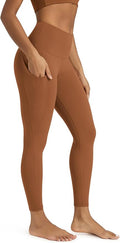 ODODOS Women's High Waisted Yoga Leggings with Pockets, Tummy Control Non See Through Workout Athletic Running Yoga Pants