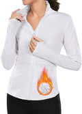 VUTRU Women's Workout Yoga Jacket Full Zip Running Track Jacket Fleece Athletic Jacket