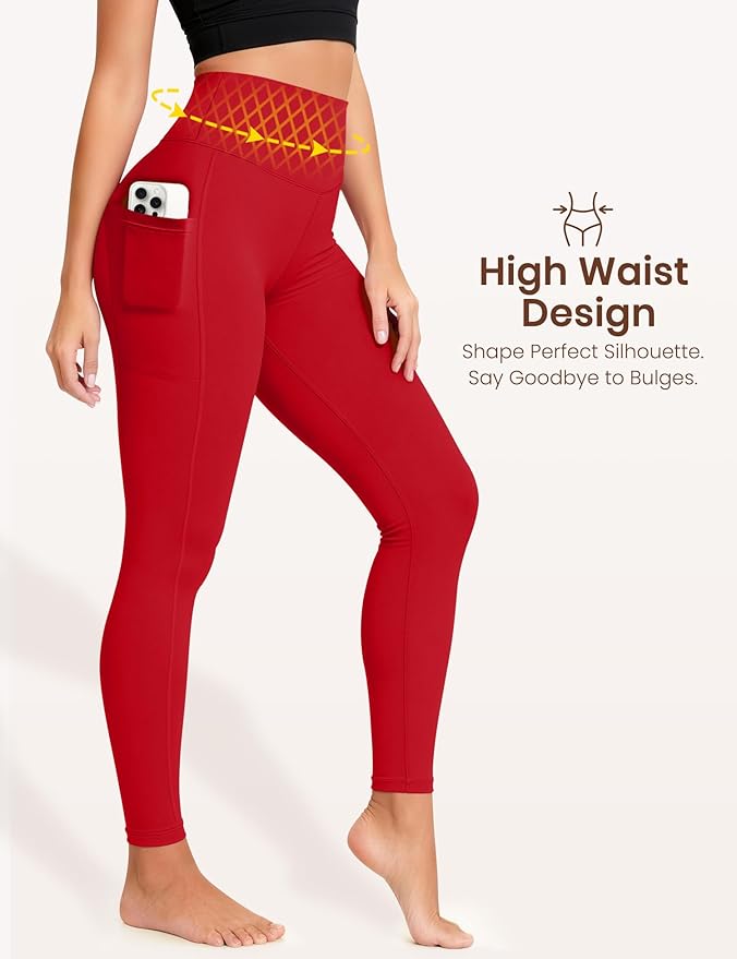 Laite Hebe Leggings for Women - High Waisted Full Length Buttery Soft Yoga Pants for Workout Athletic Daily