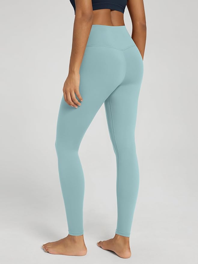 ODODOS Women's Cross Waist Yoga Leggings with Inner Pocket, 23"/25"/28" Gathered Crossover Workout Yoga Pants