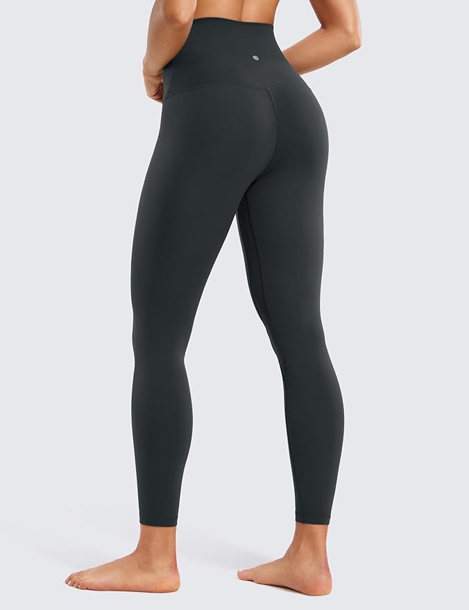 CRZ YOGA Butterluxe Super High Waist Leggings 25"- Buttery Soft Womens Yoga Pants Workout Over Belly