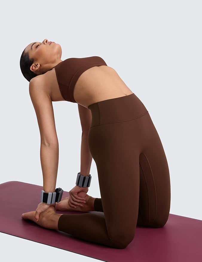 CRZ YOGA SculptAir No Front Seam Yoga Leggings 25" - High Waisted Womens Pants Workout Pilates Athletic V Back Buttery Soft