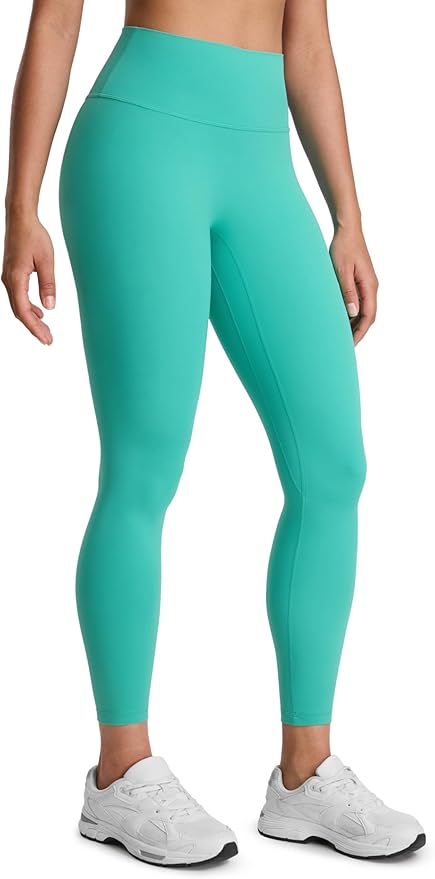 CRZ YOGA SculptAir No Front Seam Yoga Leggings 25" - High Waisted Womens Pants Workout Pilates Athletic V Back Buttery Soft