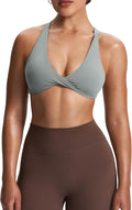 Aoxjox Women's Workout Sports Bras Fitness Satara Low Impact Bra Yoga Crop Tank