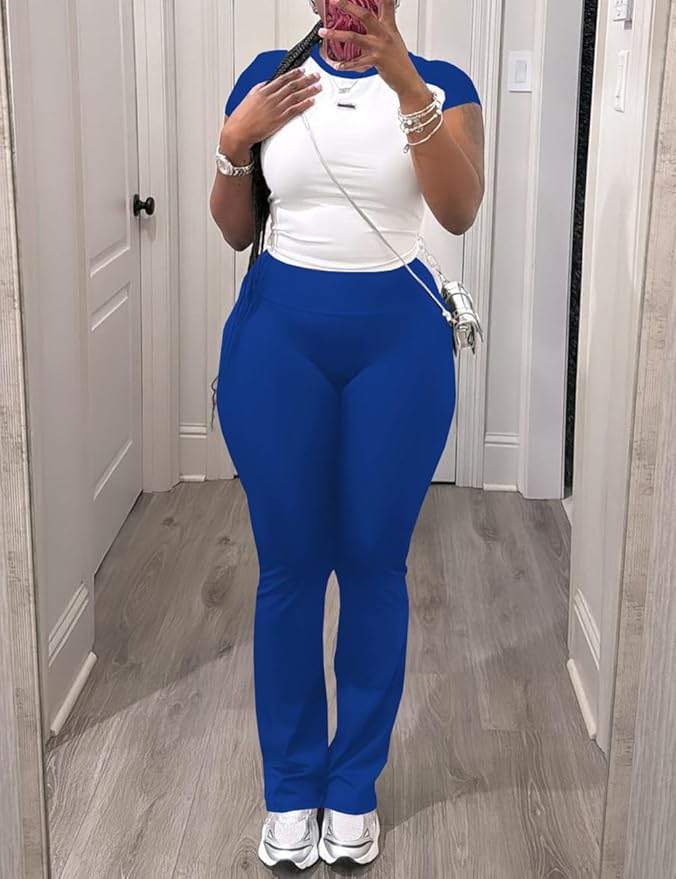 Nimsruc 2 Piece Outfits for Women Casual Sweat Sets