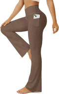 FOHOFO Yoga Pants Women, Flare Leggings for Women with Pockets Crossover High Waisted Bootcut Yoga Pants