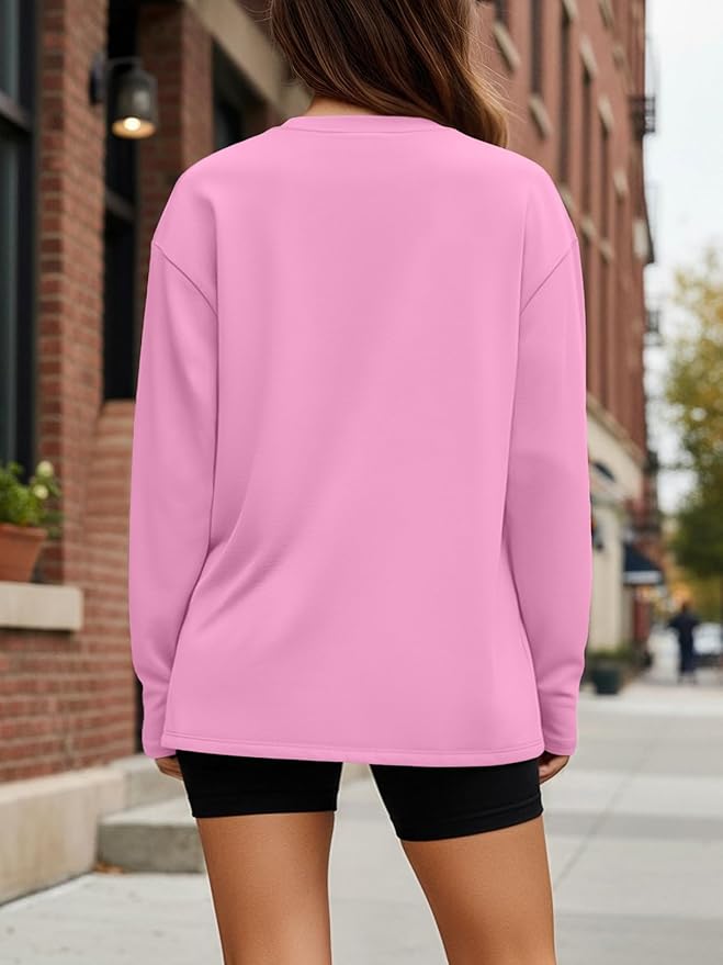 Trendy Queen Womens Spring Tops Oversized Long Sleeve T Shirts 2026 Basic Tee Fall Casual Workout Y2K Clothes