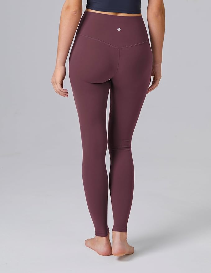 Colorfulkoala Dreamlux No Front Seam Leggings for Women 25"/28" Inseam, High Waisted Buttery Soft Yoga Pants