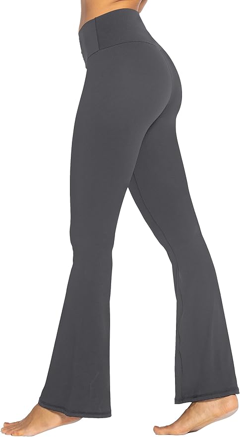 Sunzel Flare Leggings, Crossover Yoga Pants with Tummy Control, High-Waisted and Wide Leg