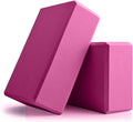 Yoga Blocks 2 Pcs, 9"x6"x3" Yoga Brick Foam Blocks EVA Foam Block Yoga Props Accessories for Yoga Pilates Stretching and Meditation