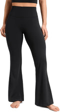 CRZ YOGA Softretch No Front Seam Flare Leggings 29"/31''/33" - High Waist Womens Yoga Pants Lounge Buttery Soft Comfy Casual