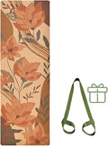 Cork Yoga Mat with Natural Rubber Base, Extra Size, Thickness and Support, Excellent Cushion & Grip, Non-Slip, Non-Toxic, Sweat-Resistant, Sustainable, Eco-friendly Exercise Mat