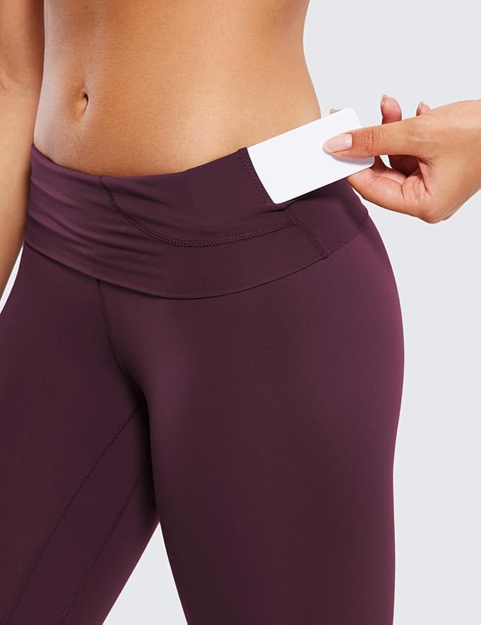 CRZ YOGA Butterluxe Super High Waist Leggings 25"- Buttery Soft Womens Yoga Pants Workout Over Belly