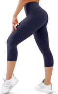 High Waisted Leggings with Pockets for Women Buttery Soft Full Length Capri Workout Yoga Pants