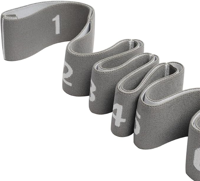11 Loops Stretch band - Yoga, Pilates, Ballet, and Physical Therapy Stretching strap for Flexibility, Leg Stretching, and Exercise - Durable Stretching equipment for Dance and Fitness