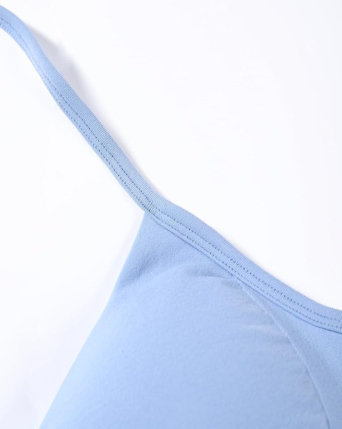AUROLA Influence Strappy Bra Sports Bras for Women, Backless Padded Impact Strappy Bra Workout Gym Yoga with Removable Cups