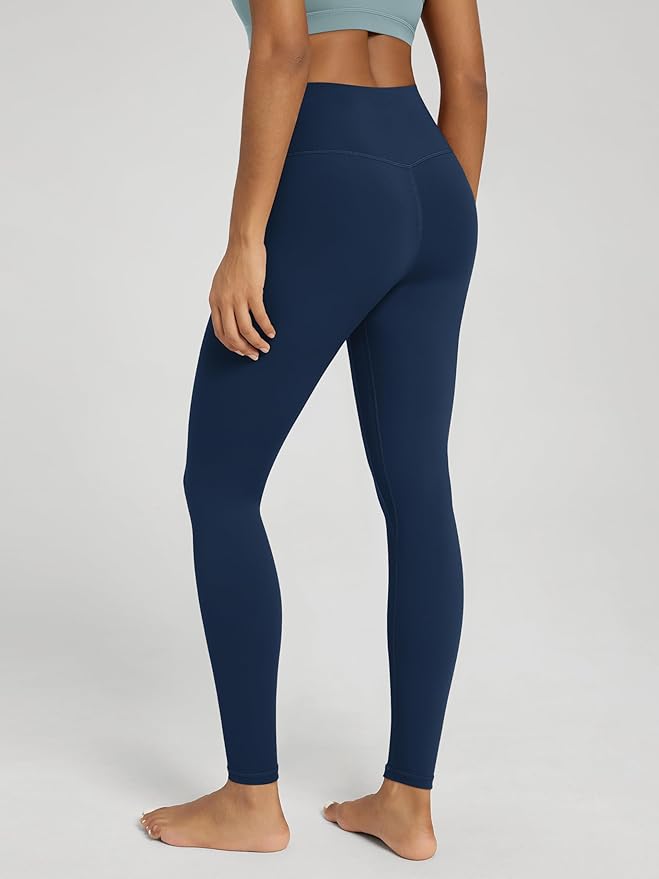 ODODOS Women's Cross Waist Yoga Leggings with Inner Pocket, 23"/25"/28" Gathered Crossover Workout Yoga Pants