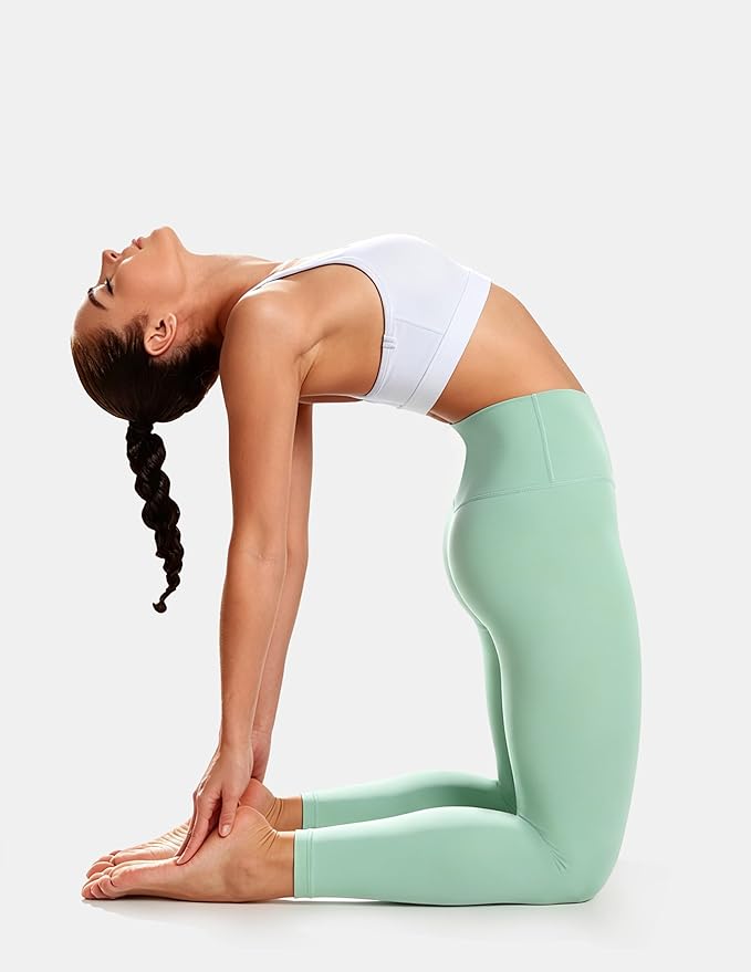 Colorfulkoala Women's High Waisted Tummy Control Workout Leggings 7/8 Length Ultra Soft Yoga Pants 25"