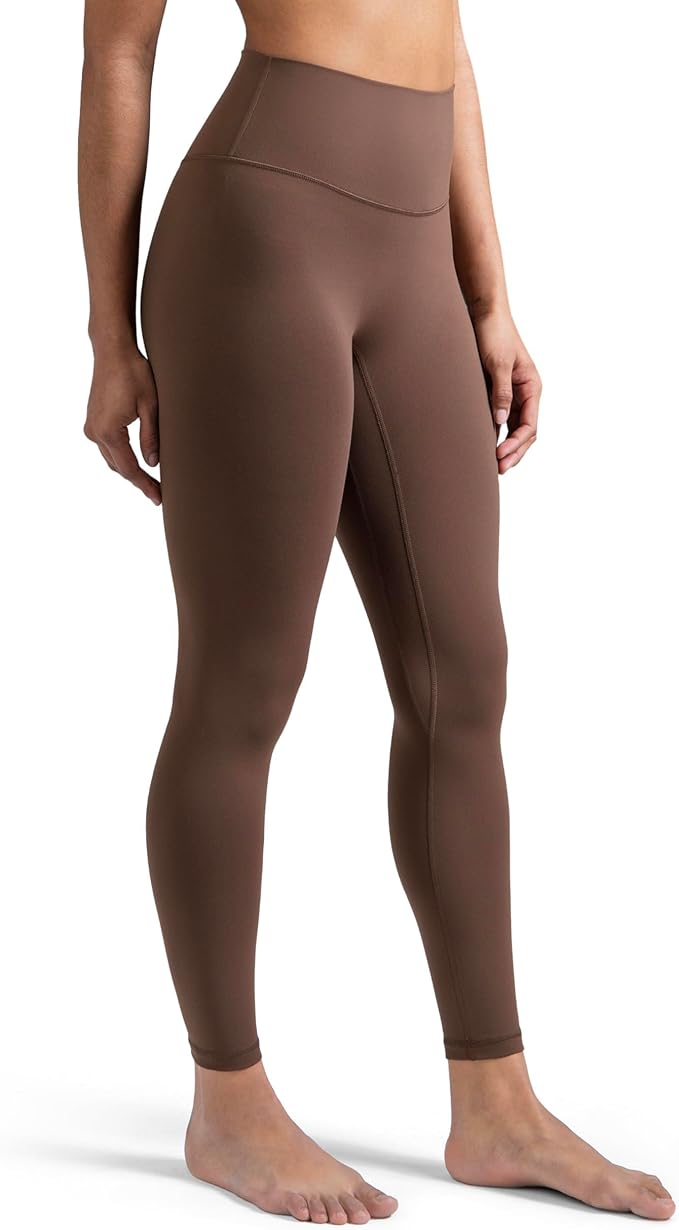 Colorfulkoala Dreamlux No Front Seam Leggings for Women 25"/28" Inseam, High Waisted Buttery Soft Yoga Pants