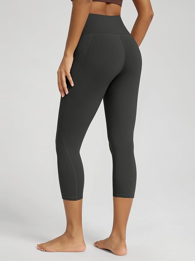 ODODOS Women's High Waisted Yoga Leggings with Pockets, Tummy Control Non See Through Workout Athletic Running Yoga Pants