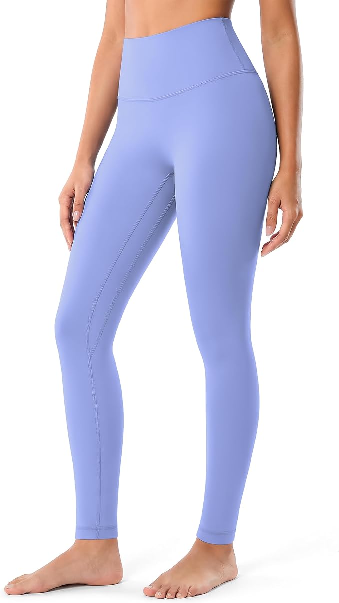 Colorfulkoala Dreamlux No Front Seam Leggings for Women 25"/28" Inseam, High Waisted Buttery Soft Yoga Pants
