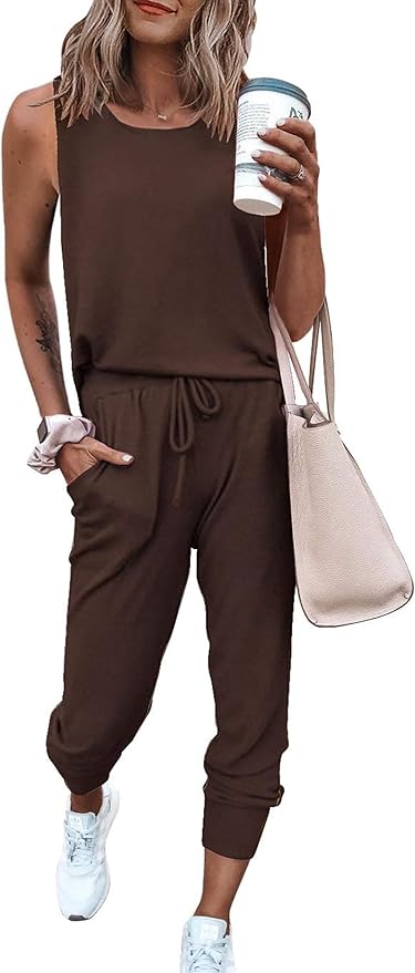 PRETTYGARDEN Women's Two Piece Outfit Sets Casual Summer Sleeveless Matching Lounge Wear Spring Travel Clothes Tracksuit