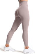 Olmlmt No Front Seam Workout Leggings for Women Tummy Control Butt Lifting Leggings Buttery Soft Gym Yoga Pants
