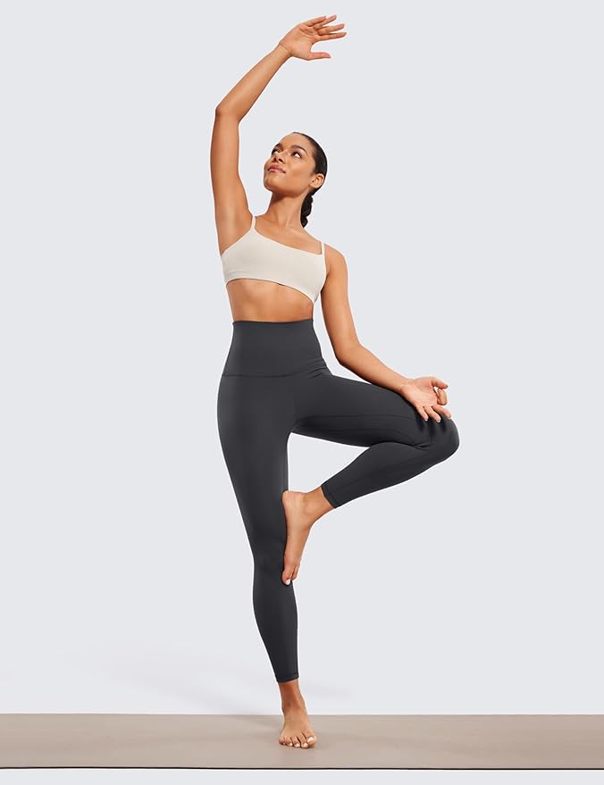 CRZ YOGA Butterluxe Super High Waist Leggings 25"- Buttery Soft Womens Yoga Pants Workout Over Belly