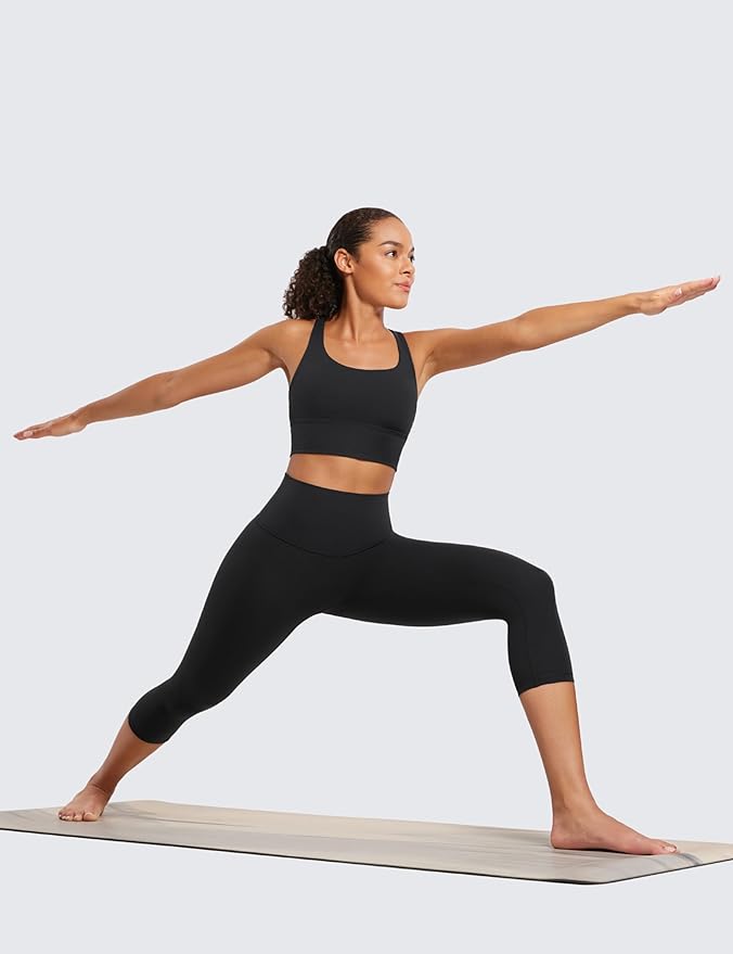 CRZ YOGA Butterluxe Yoga Capris Leggings 19'' - High Waisted Workout Buttery Soft Athletic Lounge Womens Crop Pants