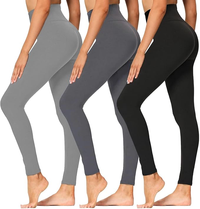 High Waisted Leggings for Women - Soft Athletic Tummy Control Yoga Pants for Cycling Dance Tights