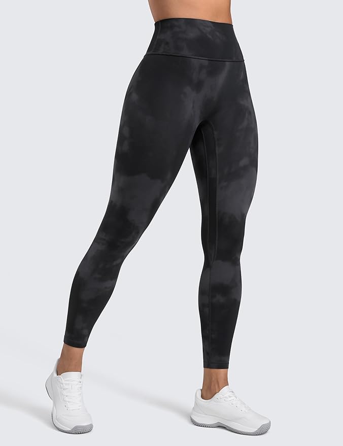 CRZ YOGA Secretsculpt Butterlift Workout Leggings 25" - No Front Seam High Waisted Womens Yoga Pants Booty Scrunch Butt