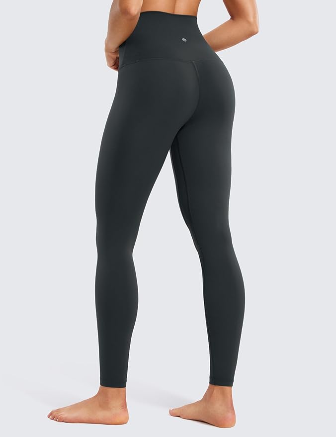 CRZ YOGA Butterluxe Super High Waist Leggings 28" - Full Length Buttery Soft Womens Yoga Pants Over Belly