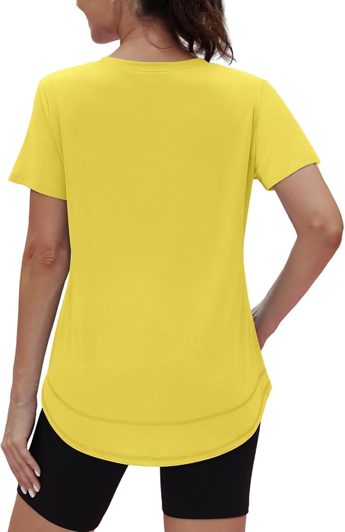 XIEERDUO Womens Workout Tops Short Sleeve Shirts Quick Dry Outfits for Hiking Running S-3XL