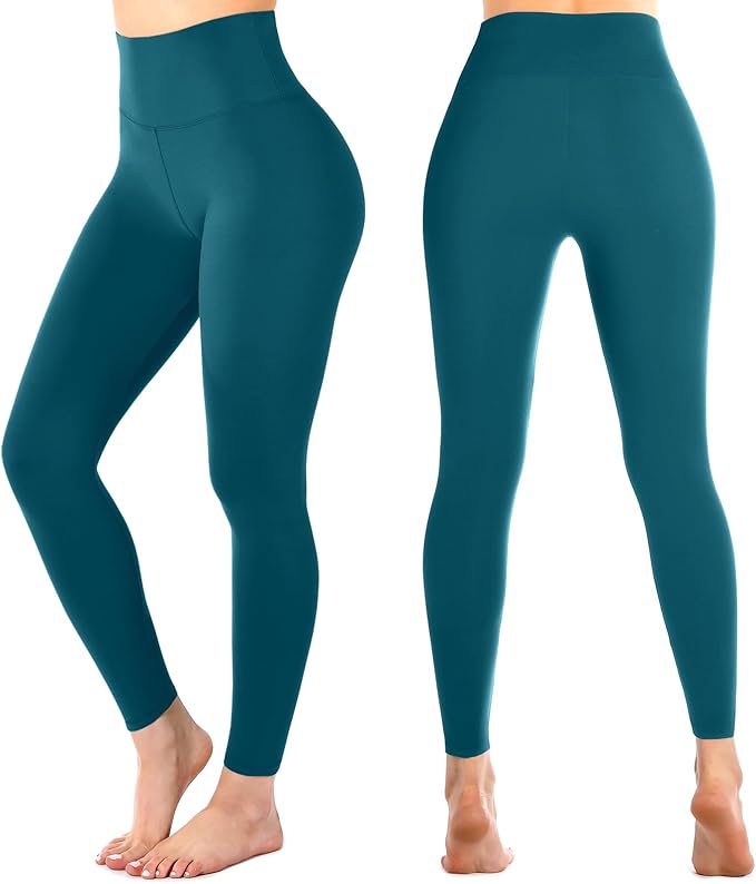 Leafigure High Waisted Leggings for Women- Soft No See-Through Yoga Pants for Gym Workout Running