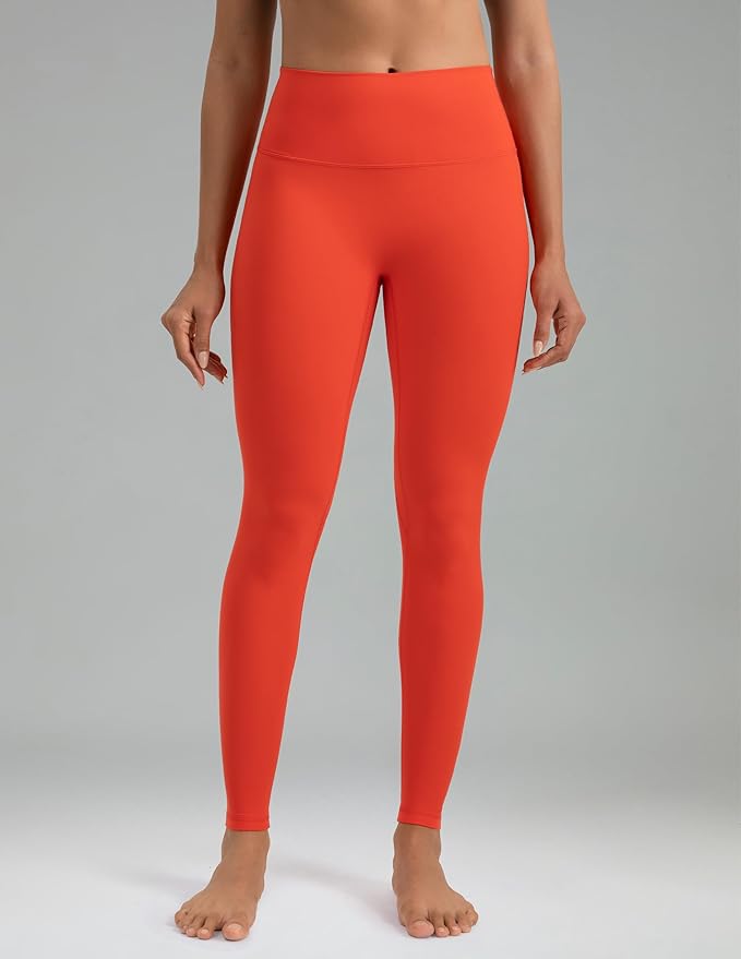 Colorfulkoala Dreamlux No Front Seam Leggings for Women 25"/28" Inseam, High Waisted Buttery Soft Yoga Pants