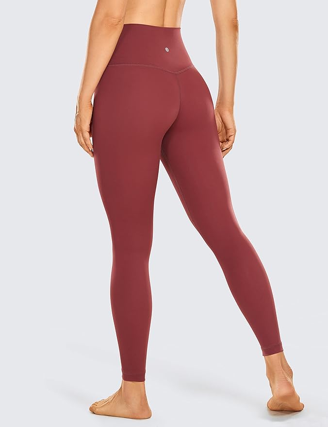 CRZ YOGA Women's Hugged Feeling Compression Leggings - Thick High Waisted Workout Leggings 25"