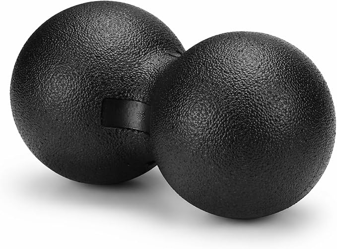 EPP Foam Massage Ball, Firm High Density Deep Tissue Massage Ball for Myofascial Release Trigger Point Therapy for Muscle Soreness Recovery Yoga Fitness Athletes (24x12cm Double Ball)
