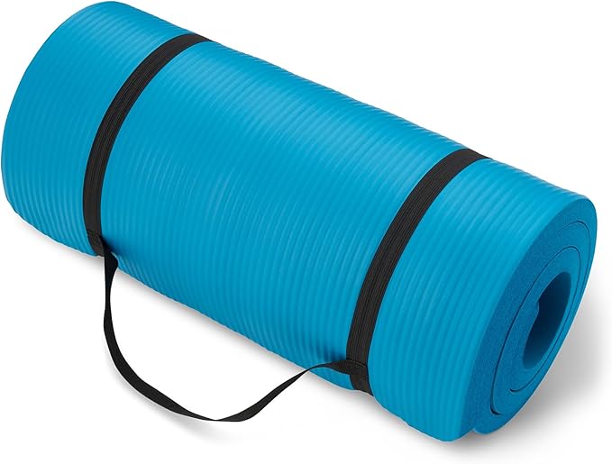 Amazon Basics Extra Thick Exercise Yoga Mat with Carrying Strap